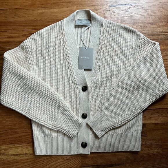 Everlane Sweaters - Everlane 100% organic cotton cardigan/Canvas,  NWT , women's size XS